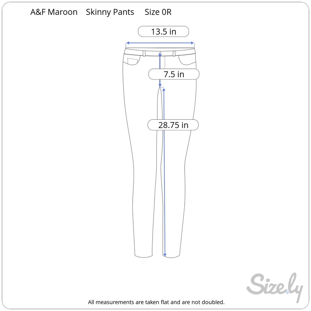 [Abercrombie & Fitch] Maroon Skinny Jeans Pants - Picture 7 of 7